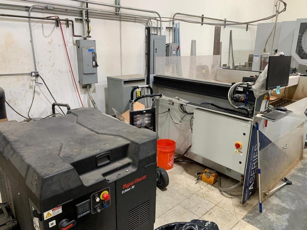 Used Wardjet A-1212 CNC Waterjet For Sale