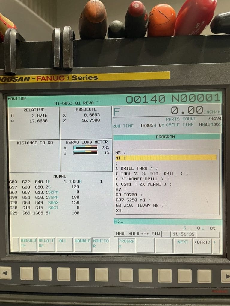 Used Doosan Puma 480L CNC Lathe For Sale