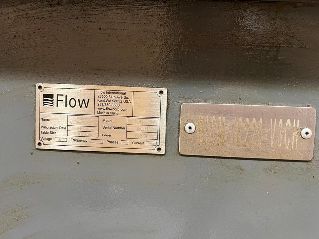 Used Flow Mach 2 4020b CNC Waterjet For Sale