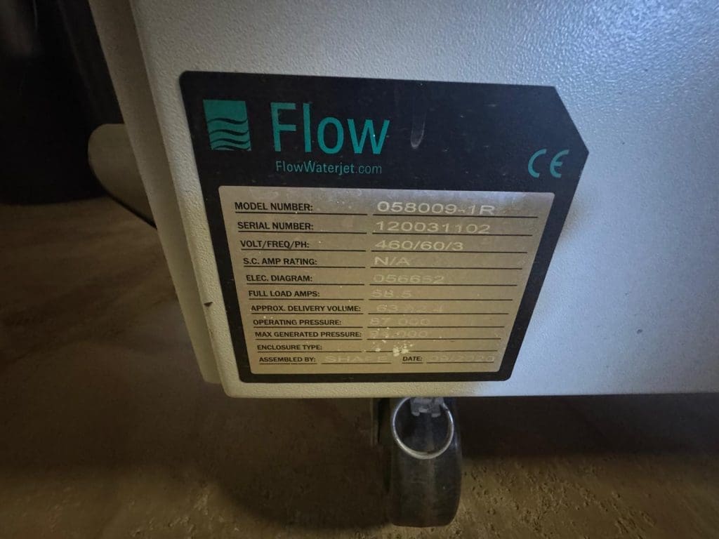 Used Flow Mach 500 4020 CNC Waterjet For Sale