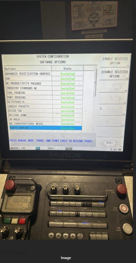 Used Hurco VMX 6030Ti-50T - CNC Vertical Machining Center - 8075982