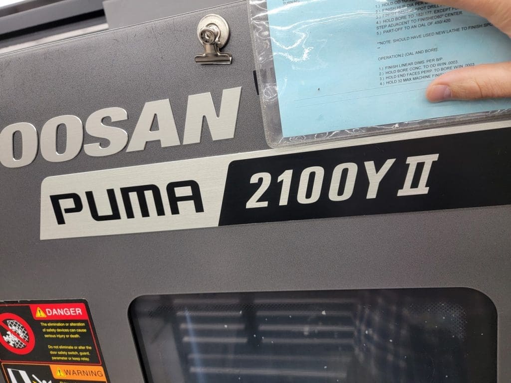 Used Doosan Puma 2100Y CNC Lathe For Sale