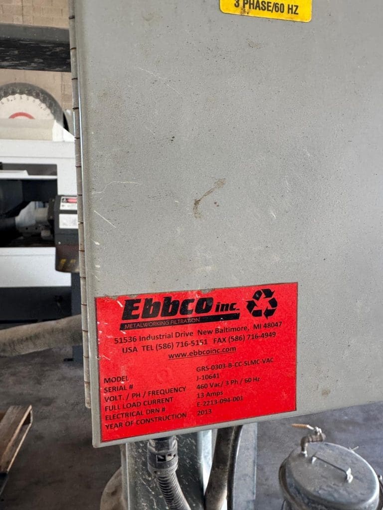 Used Ebbco GRS-0303-B-CC-SLMC-VAC Waterjet System For Sale