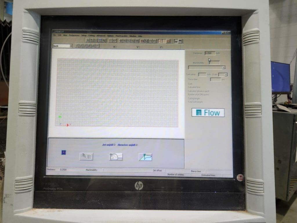 Used Flow Mach 3 2513b CNC Waterjet For Sale