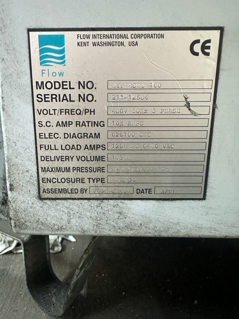 Used Flow Mach 4 7320b CNC Waterjet For Sale