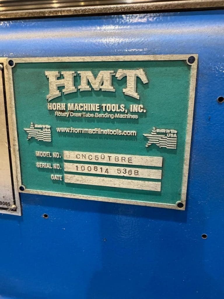 Used Horn CNC50TBRE CNC Tube Bender For Sale