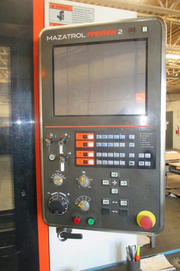 Used Mazak Optiplex 3015 CNC Laser For Sale