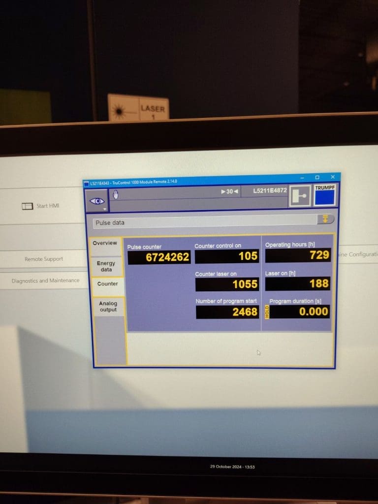 Used Trumpf TruLaser 3030 CNC Laser For Sale