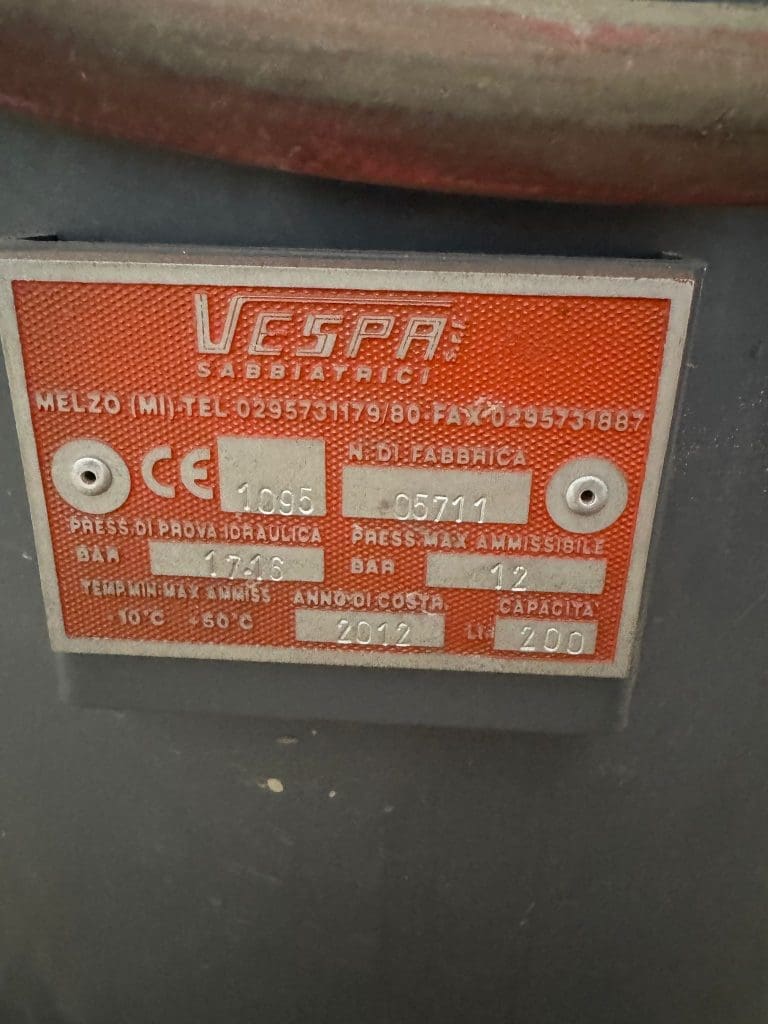 Used Vespa Abrasive Garnet Hopper Waterjet Hopper For Sale
