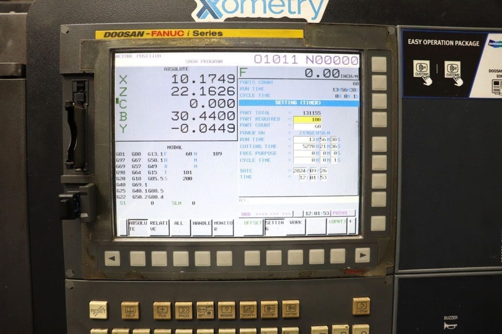Used Doosan Puma 2600SY CNC Lathe For Sale