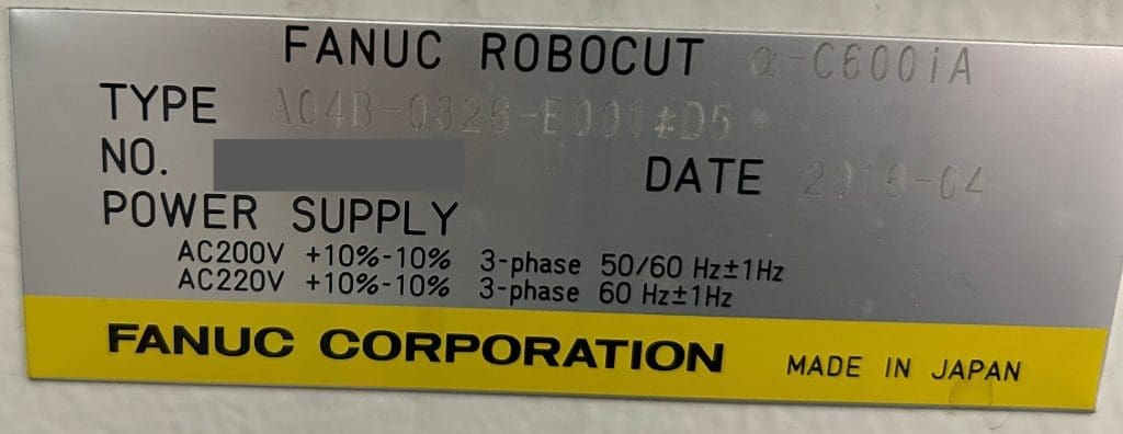 Used Fanuc Robocut a-C600iA EDM Wire For Sale