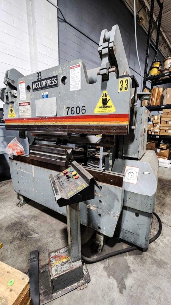 Used Accurpress 7606 Press Brake For Sale