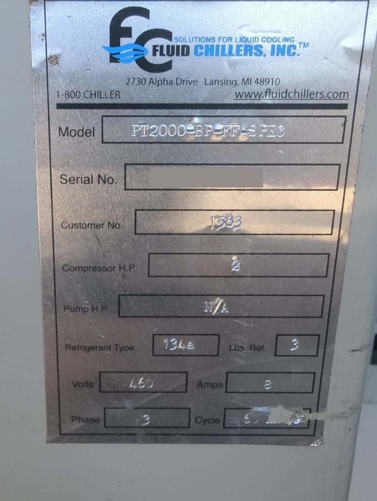 Used Omax Chiller 8076438 For Sale