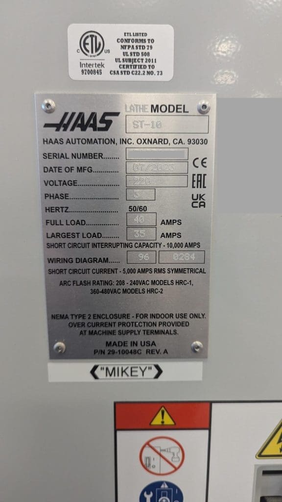 Used Haas ST-10 CNC Lathe For Sale