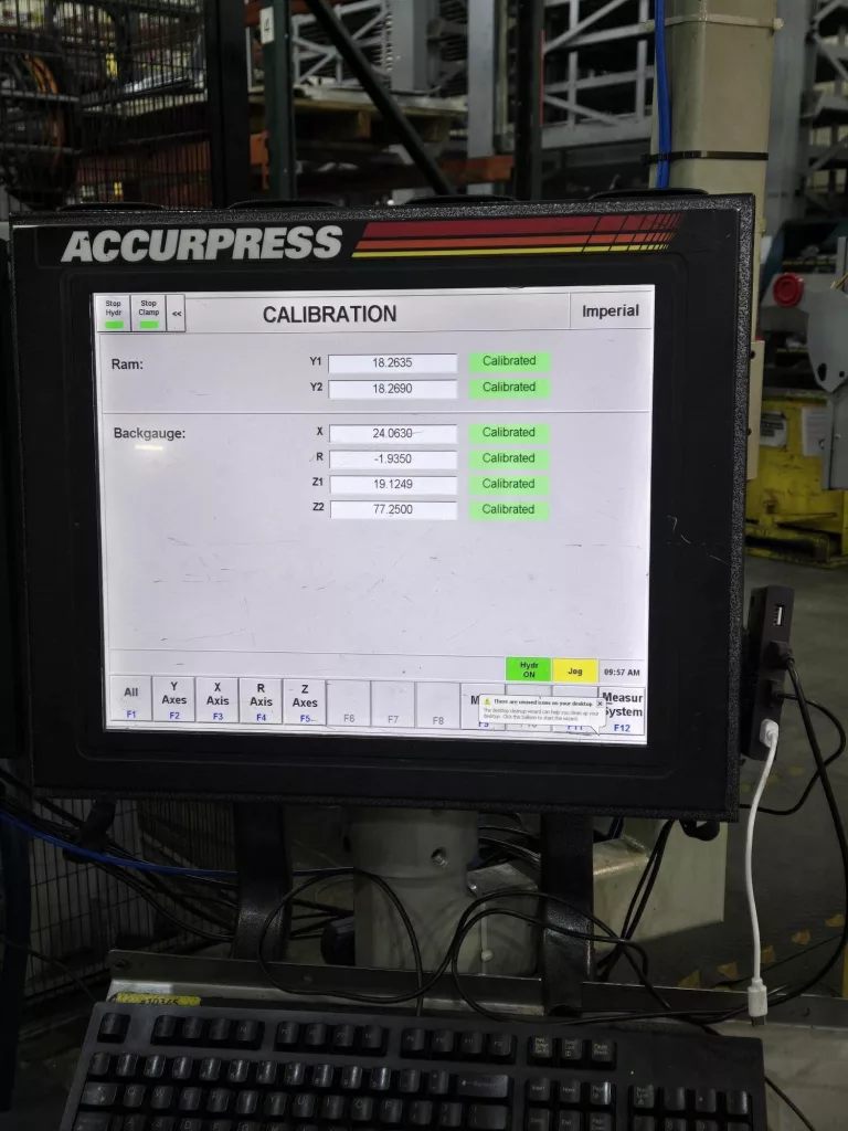 2009 Accurpress Accell 5908 Press Brake, photo 6 of 12