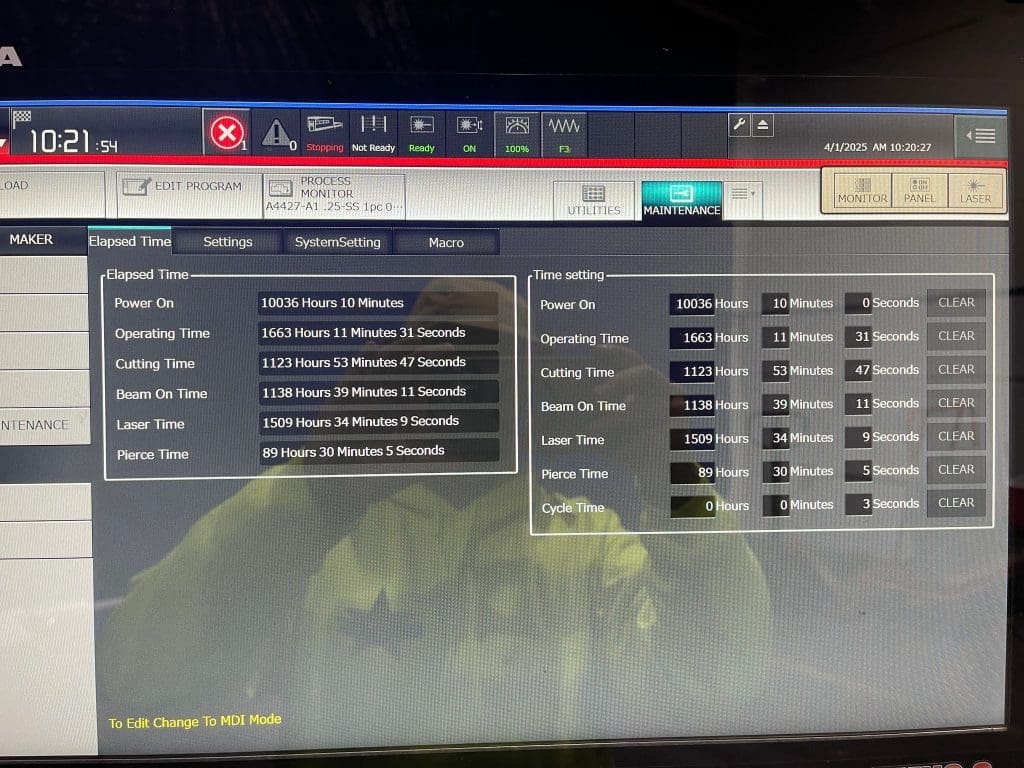Used Amada Ensis 3015 CNC Laser For Sale