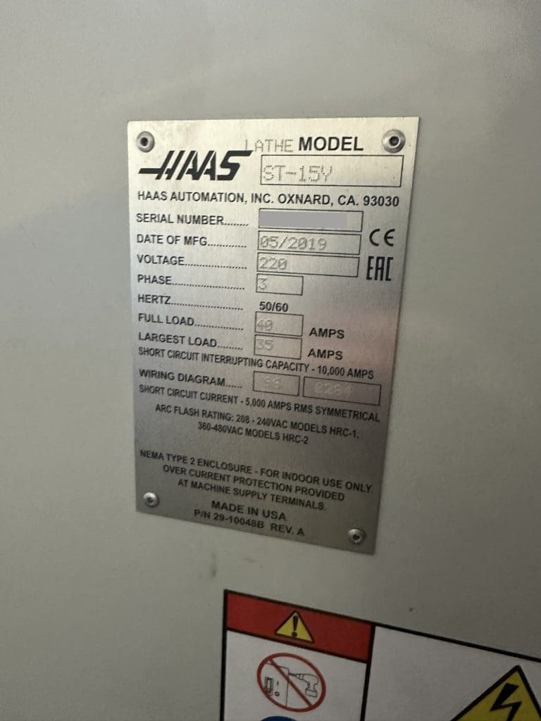 Used Haas ST-15Y CNC Lathe For Sale