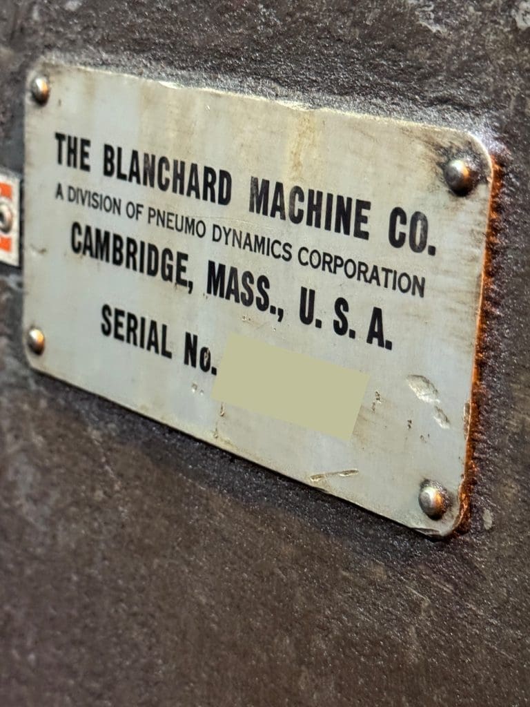 Used Blanchard 42-84 CNC Grinder For Sale