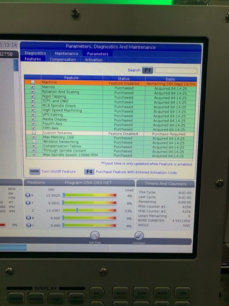 Used Haas UMC-750SS CNC Vertical Machining Center For Sale