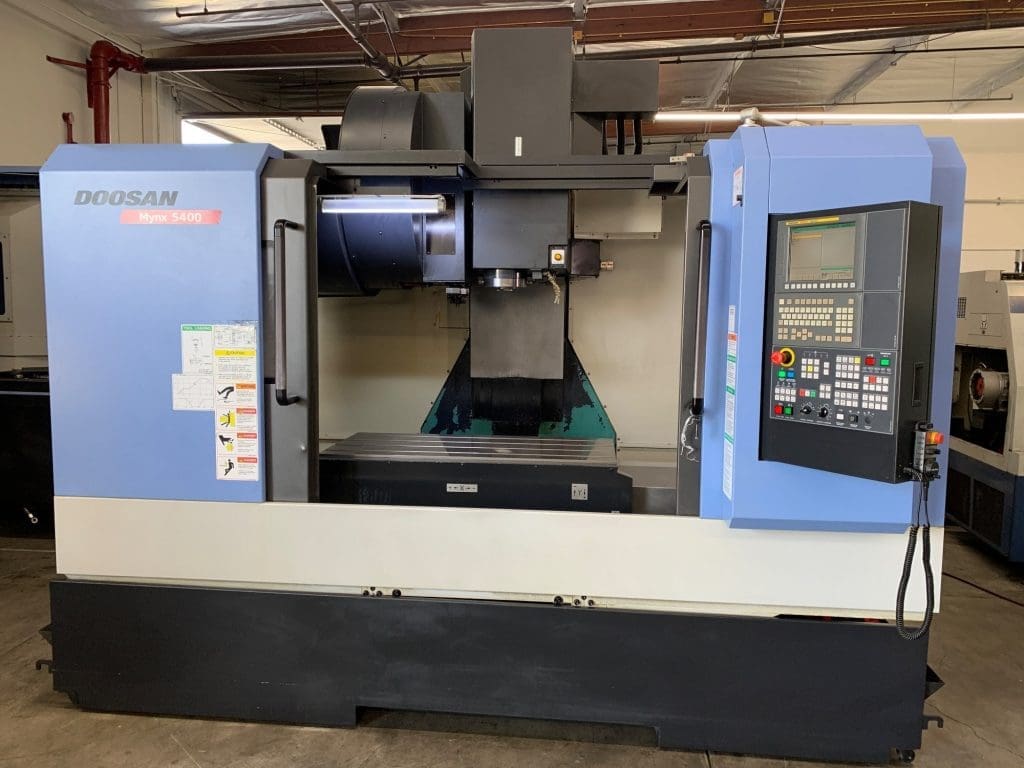 Used Doosan Mynx 5400 CNC Vertical Machining Center For Sale