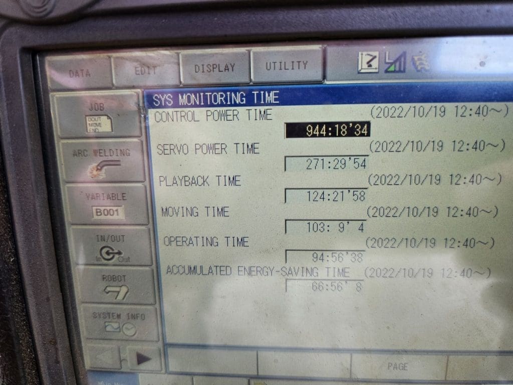 Used Yaskawa AW2000 Robotic Weld Cell For Sale