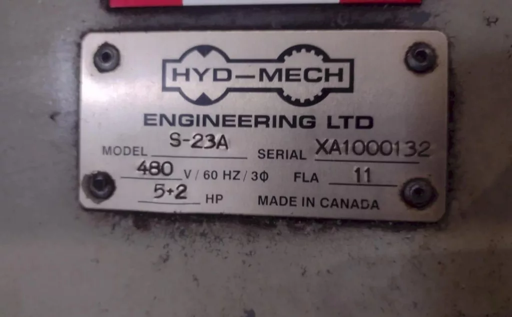2000 Hydmech S-23A Saw, photo 12 of 12