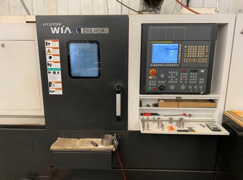 Used Hyundai Wia L230 LMSA CNC Lathe For Sale