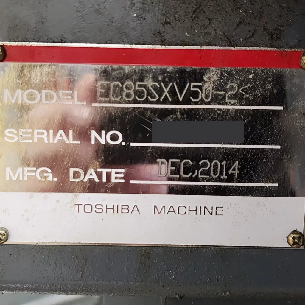 Used Toshiba EC85SXV50-2 Injection Molding Machine For Sale