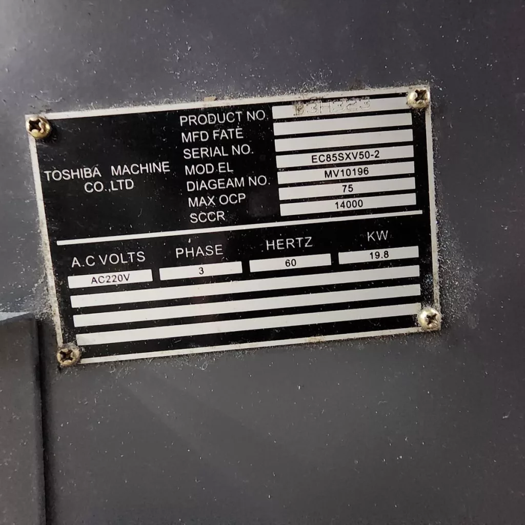 Used Toshiba EC85SXV50-2 Injection Molding Machine For Sale