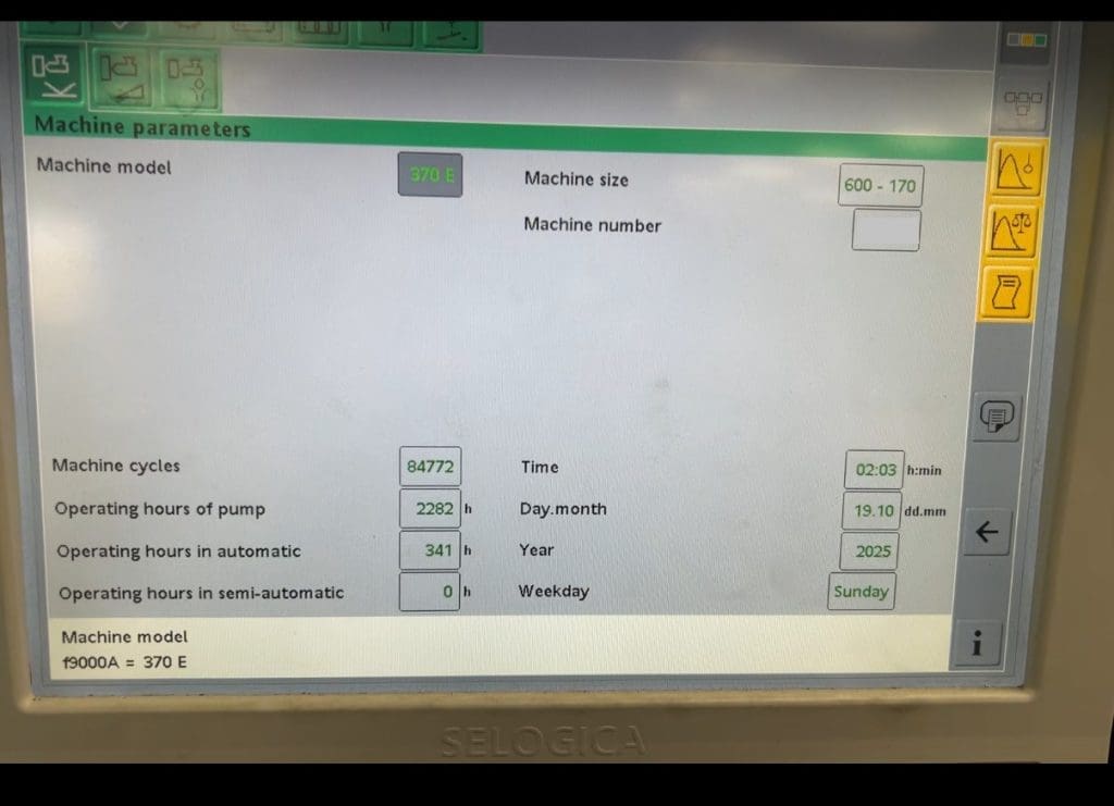 Used Arburg 370 E 600-170 Injection Molding Machine For Sale