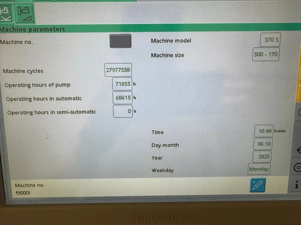 Used Arburg 370S-500-170 Injection Molding Machine For Sale