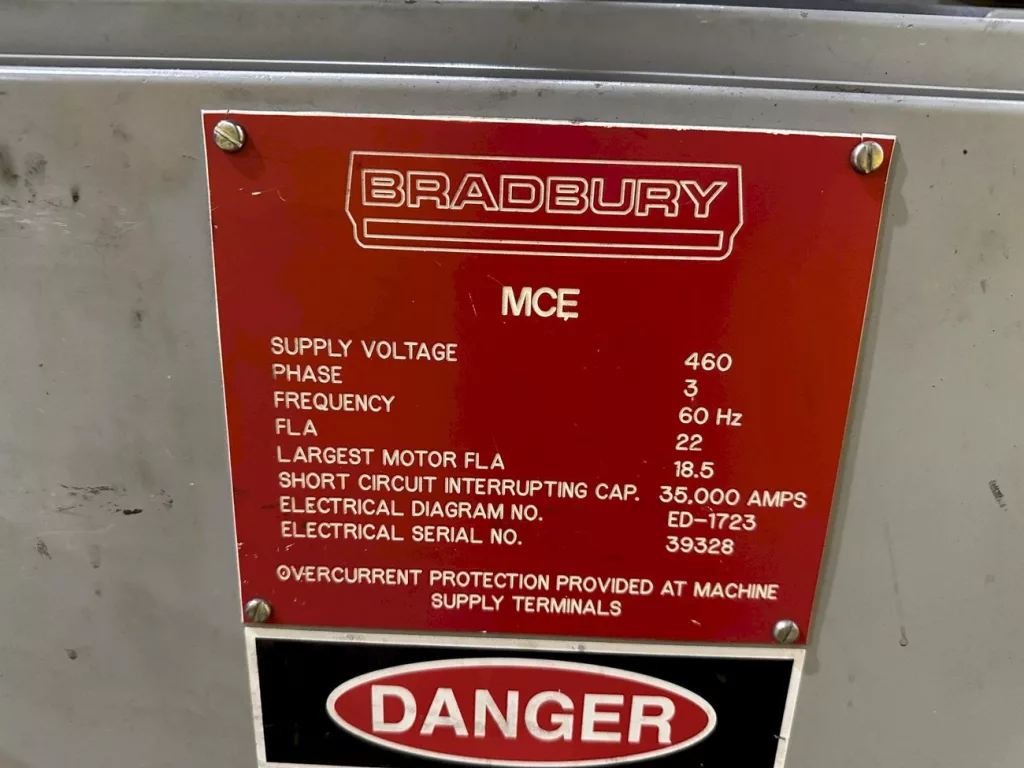 Used Bradbury 40' Folding Machine For Sale