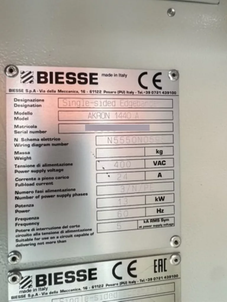 Used Biesse Akron 1440 A Edgebander For Sale