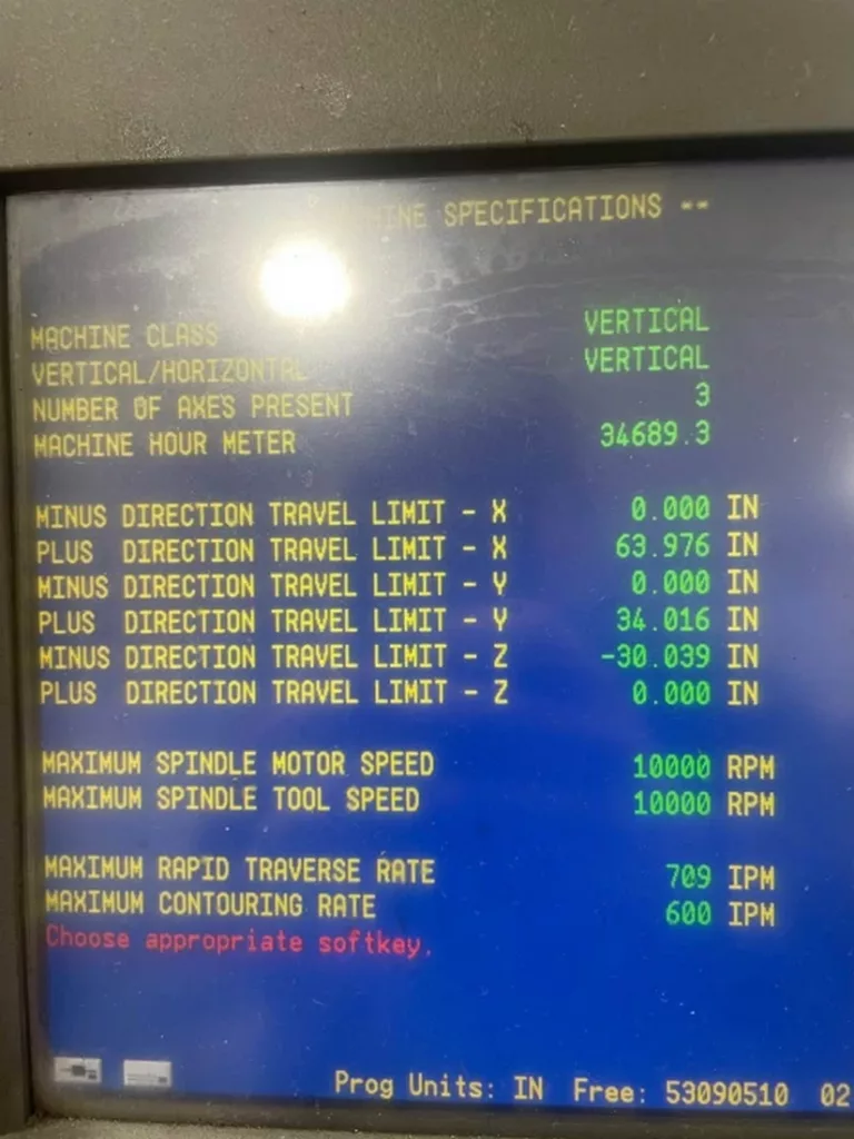Used Hurco VMX64 CNC Vertical Machining Center For Sale