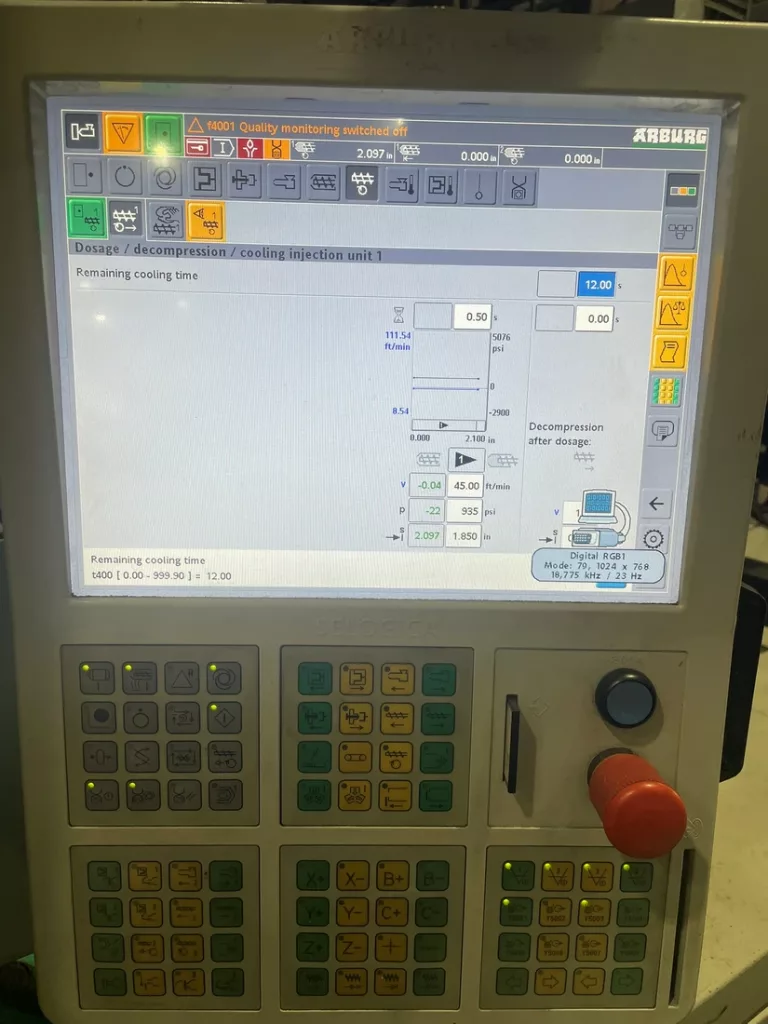 Used Arburg 630S 2500-400/170 Injection Molding Machine For Sale