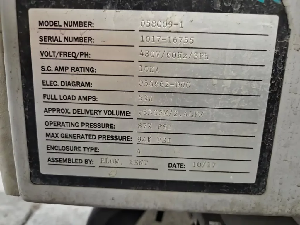 Used Flow Mach 500 3020 DWJ CNC Waterjet For Sale