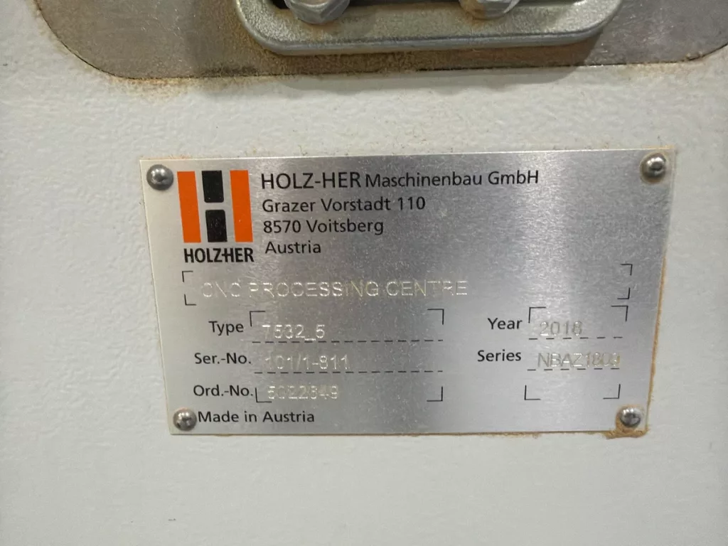 Used Holz-Her Dynestic 7532 CNC Router For Sale