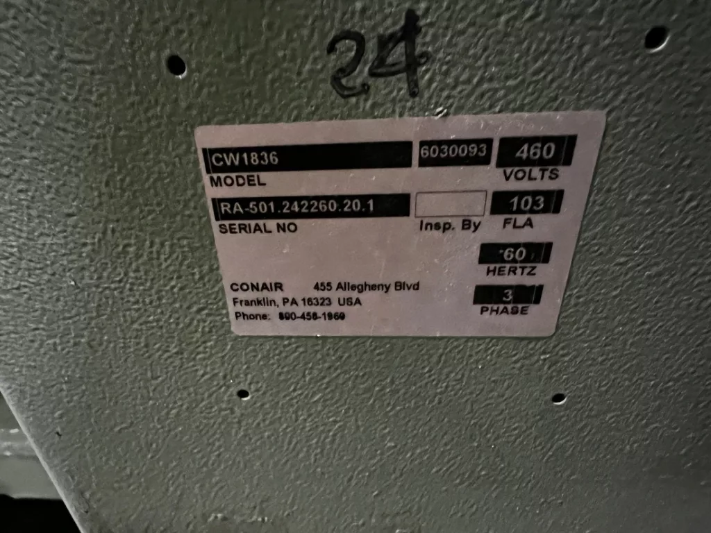2019 Conair CW1836 Granulator, photo 7 of 7