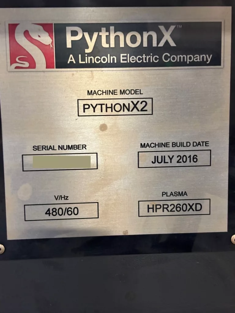 Used Lincoln Electric Python X2 CNC Beam Drill For Sale