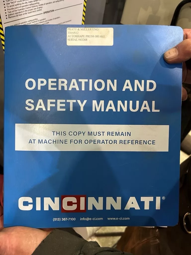 Used Cincinnati 350AS12 Press Brake For Sale