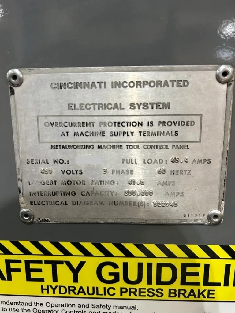 Used Cincinnati 350AS12 Press Brake For Sale