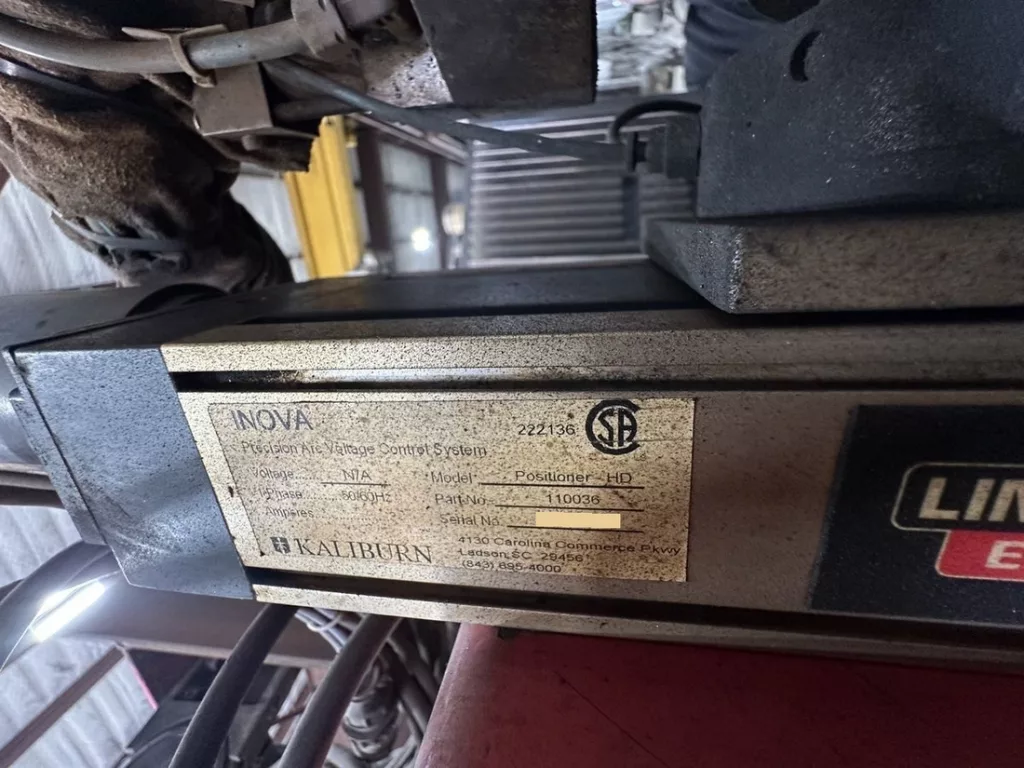 2012 Kaliburn Burny Phantom ST Plasma Cutter, photo 12 of 15