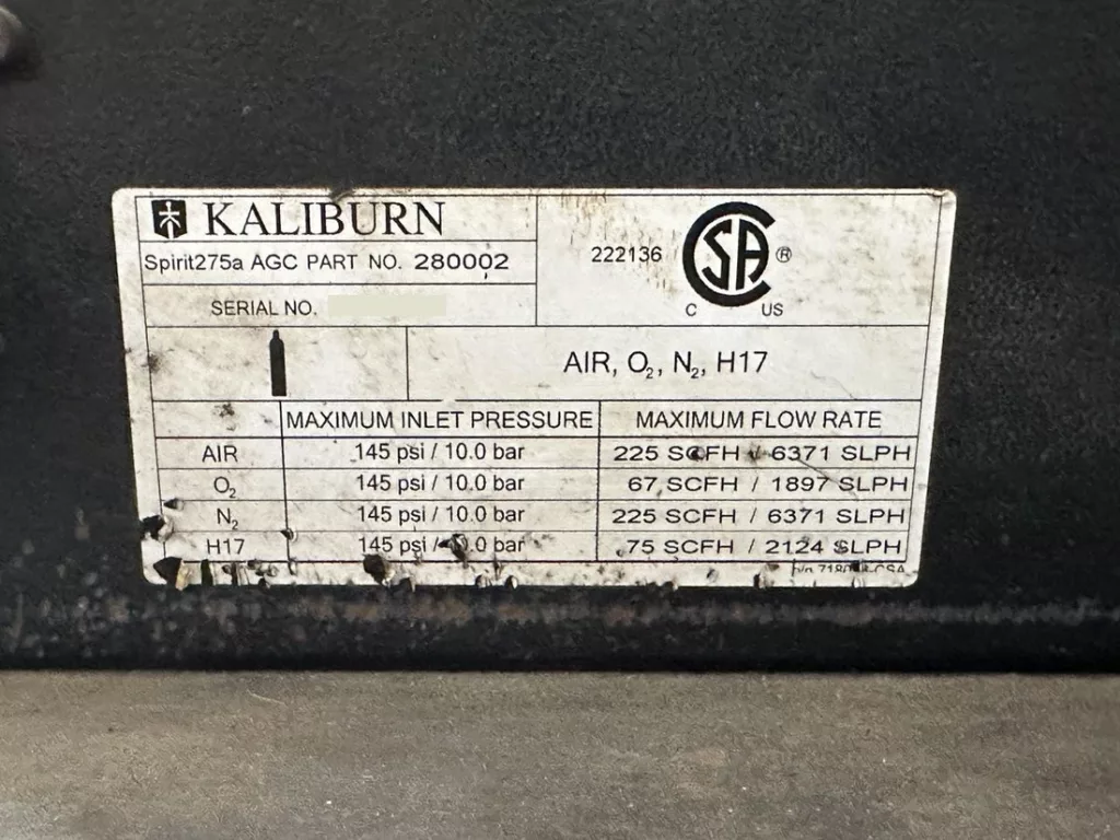 2012 Kaliburn Burny Phantom ST Plasma Cutter, photo 13 of 15