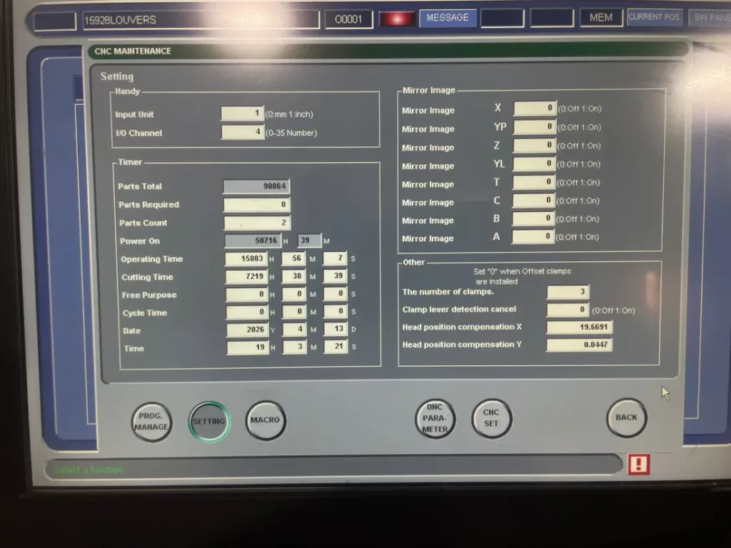 2014 Amada EMLK 3610NT Laser, photo 37 of 46