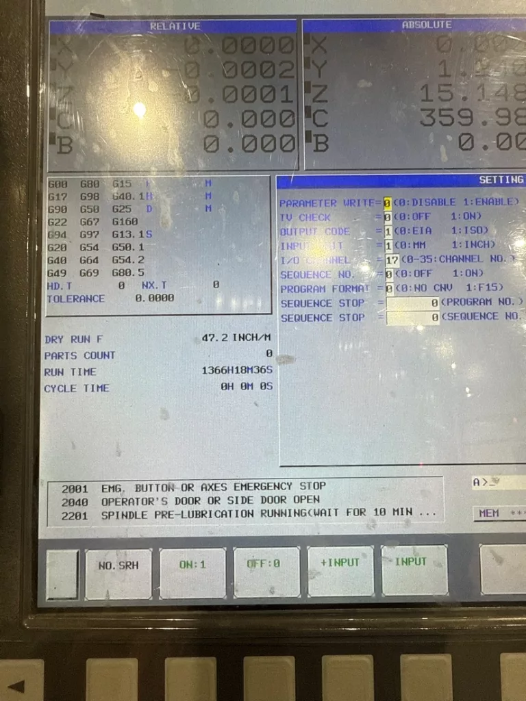 Used Doosan DVF-5000 CNC Vertical Machining Center For Sale