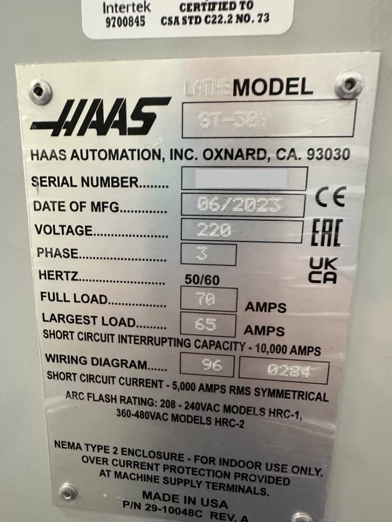 Used Haas ST-30Y CNC Lathe For Sale