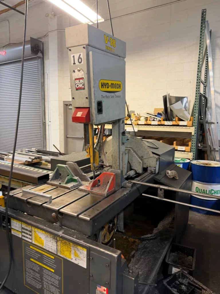 Used Hydmech V-18 Vertical Band Saw For Sale
