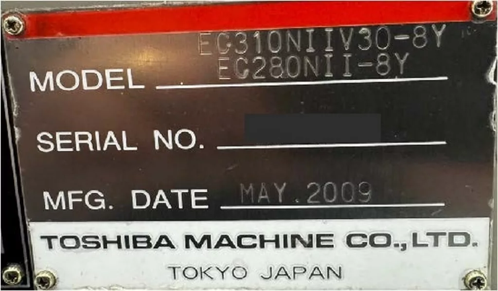 Used Toshiba EC-310NII V30-8Y Injection Molding Machine For Sale