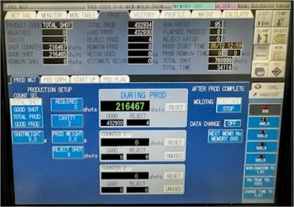 Used Toshiba EC-310NII V30-8Y Injection Molding Machine For Sale