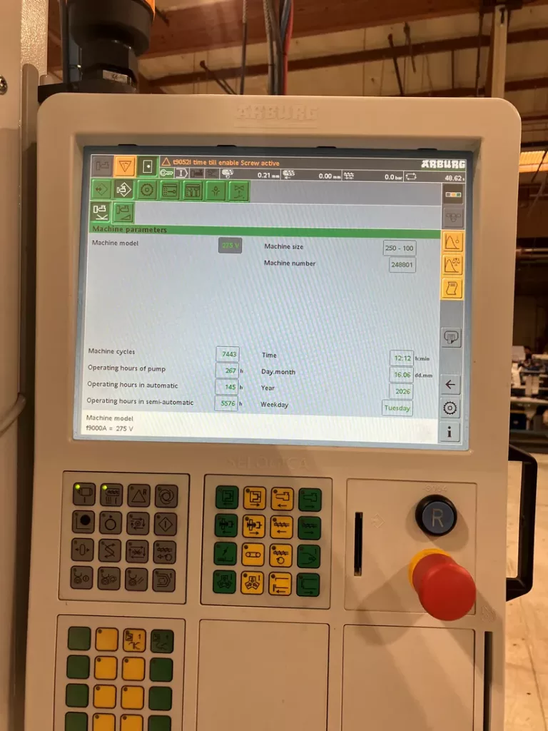 2019 Arburg Allrounder 275V 250-100 Injection Molding Machine, photo 4 of 5